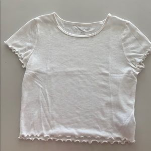American Eagle White Baby Tee